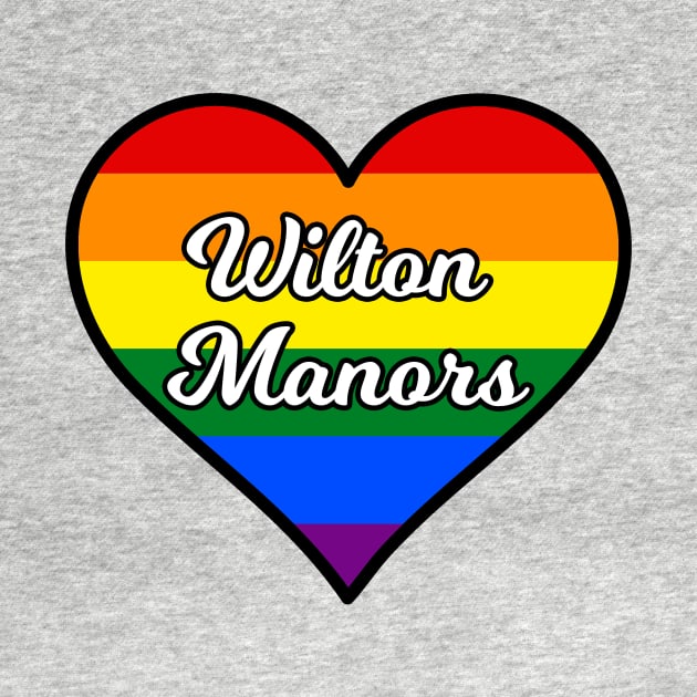 Wilton Manors Florida Gay Pride Heart by fearcity